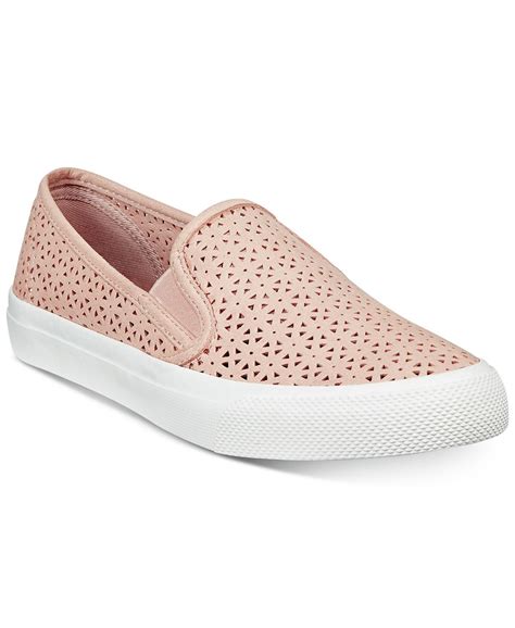 macy's slip on sneakers